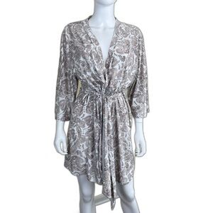 Laura Ashley Paisley Women's Robe + Slip Dress